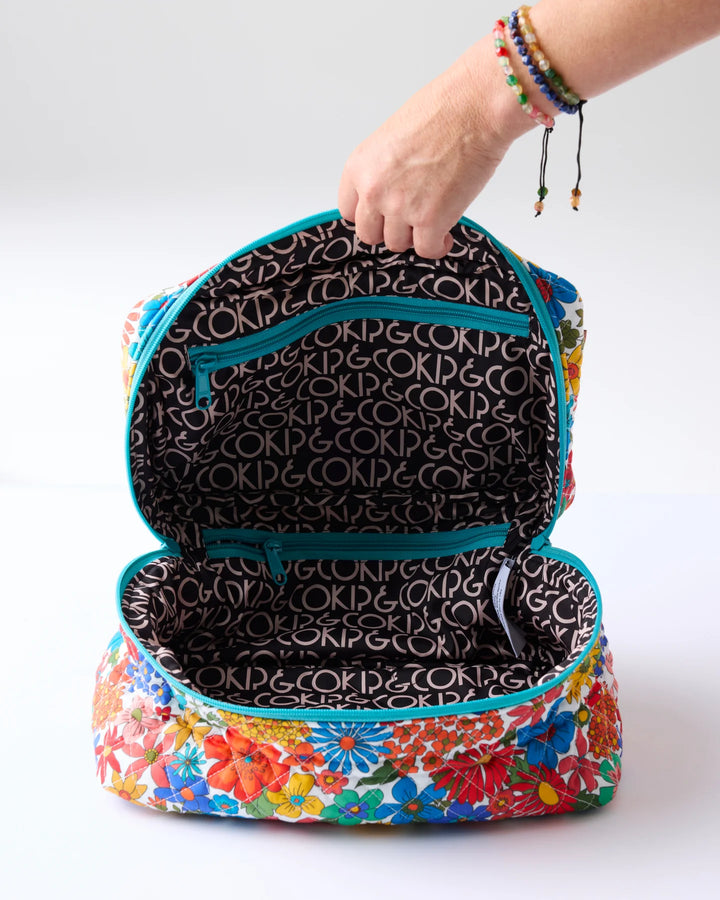 Kip & Co Winter Fields Quilted Cotton Toiletry Case