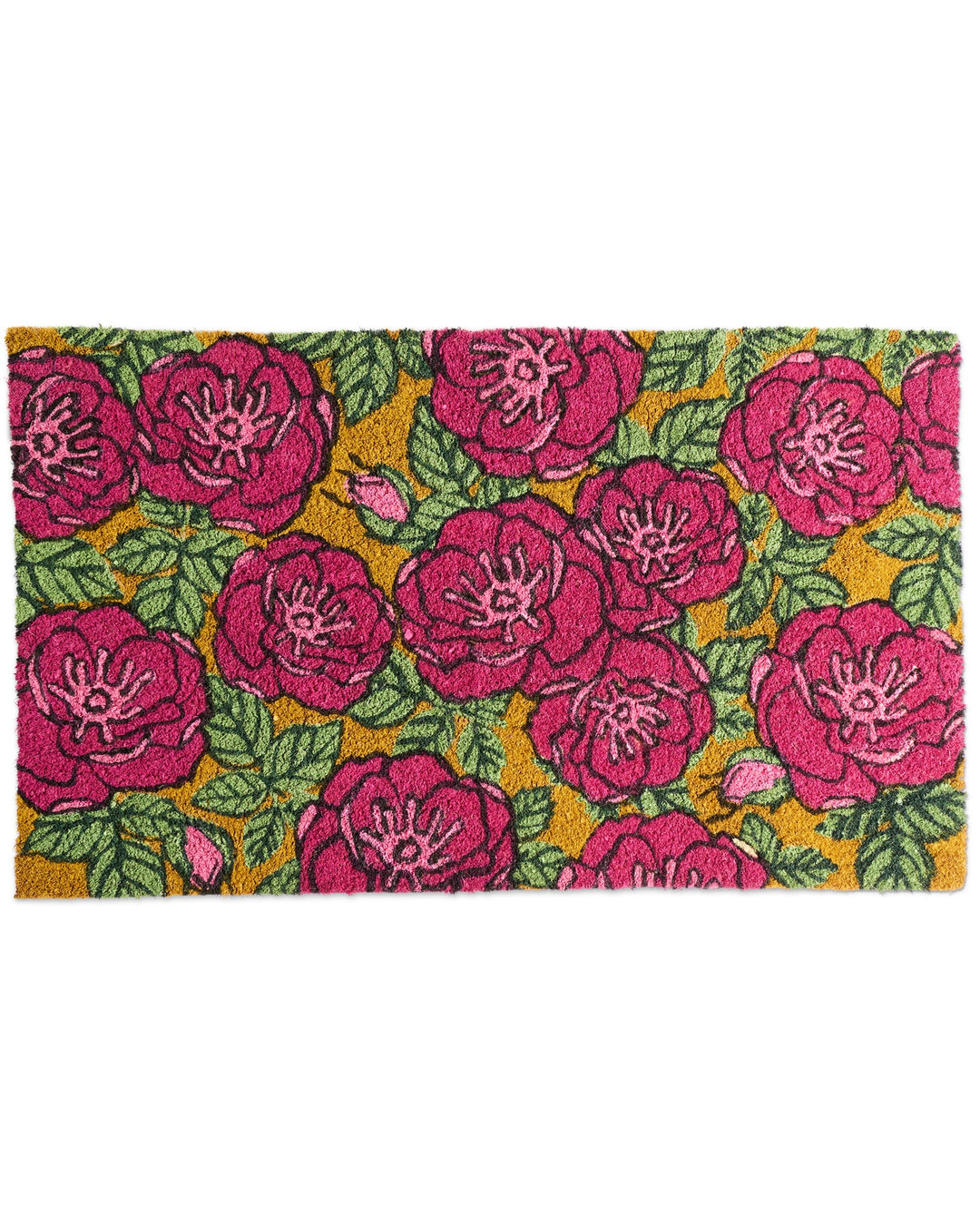 Kip & Co Golden Peony Coir Door Mat