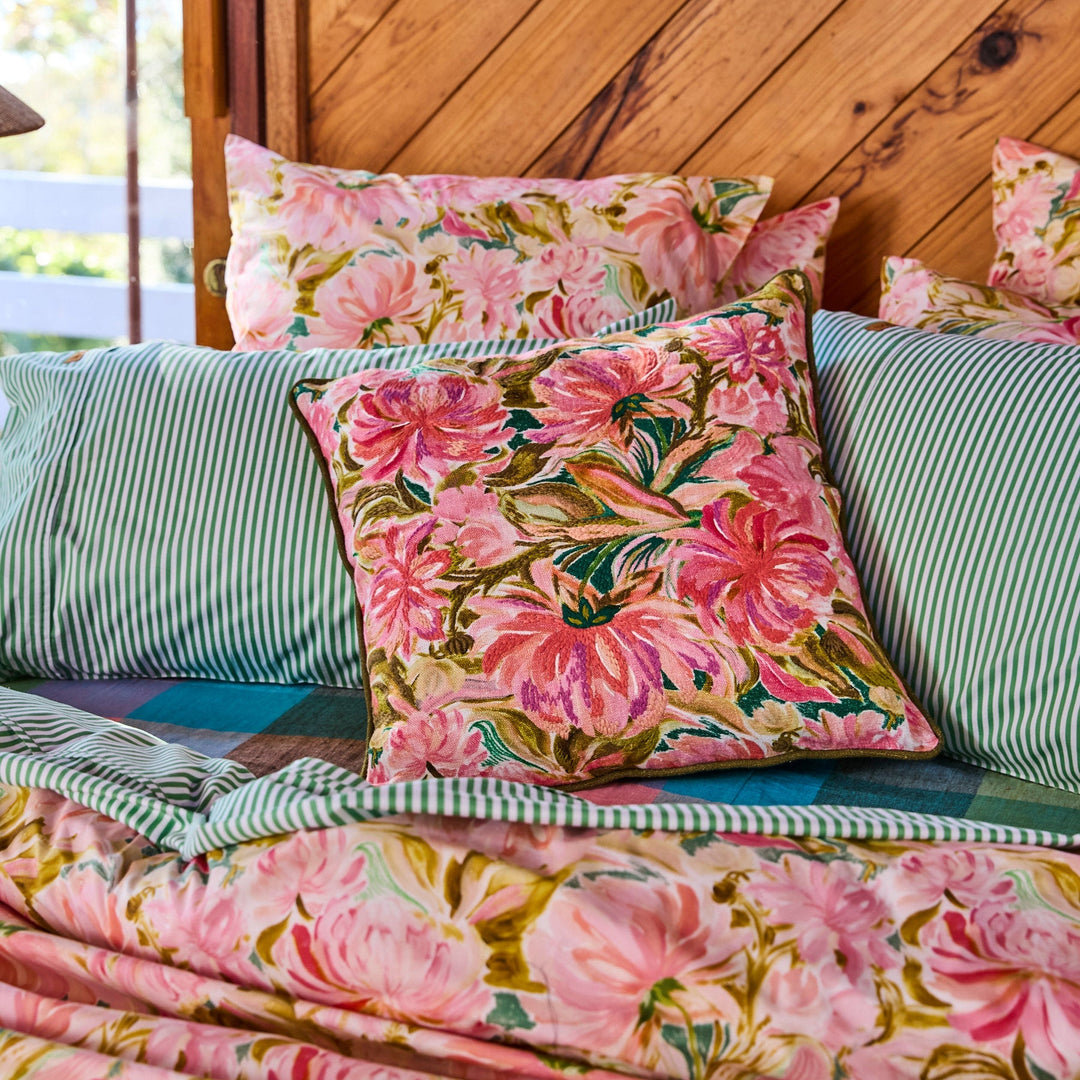 Kip & Co Warm Floral Breeze Organic Cotton European Pillowcases