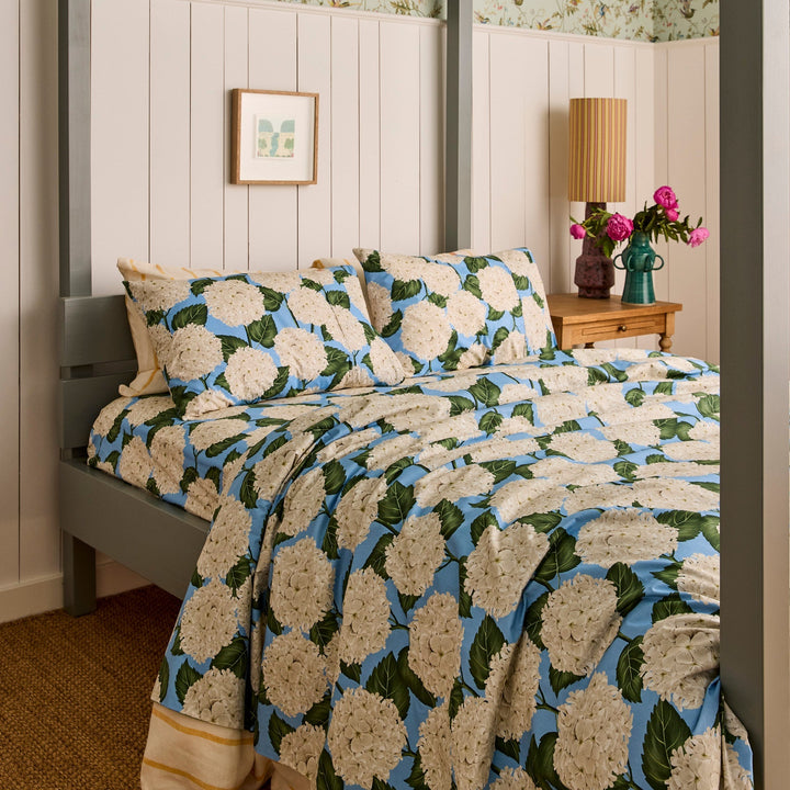 Kip & Co Hydrangea Blue Organic Cotton Pillowcases