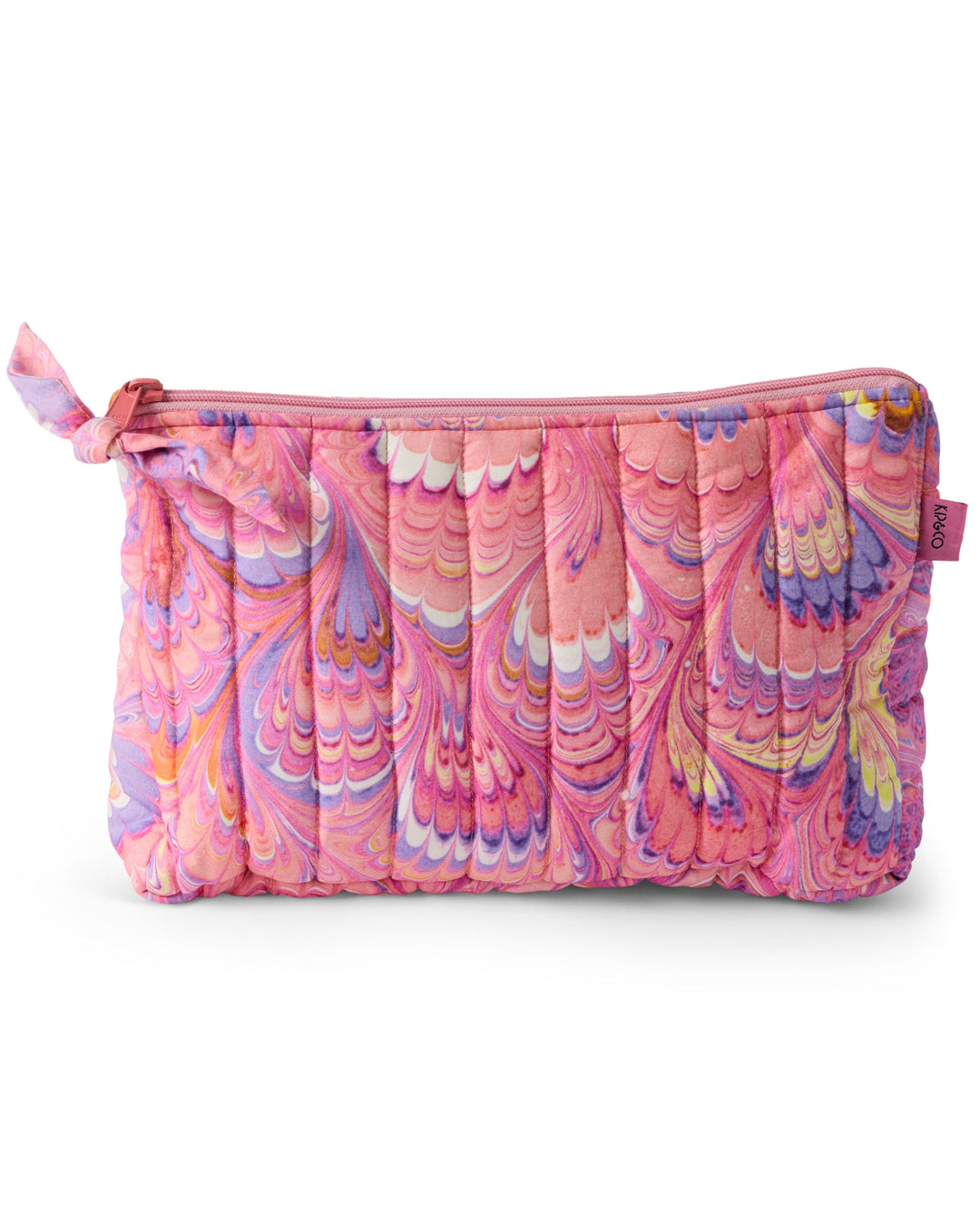 Kip & Co x Romance Was Born Cosmic Marble Quilted Cotton Toiletry Purse