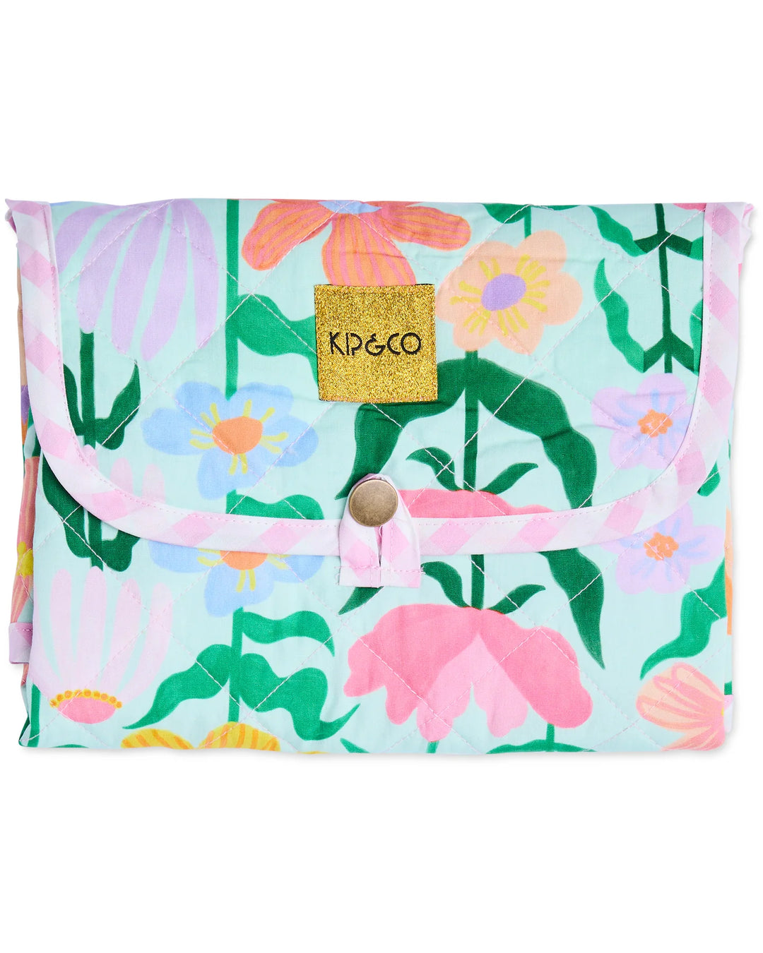 Kip & Co Popping Flowers Green Baby Change Mat