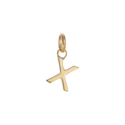 Kirstin Ash Initial Outline A-Z 18K Gold Vermeil