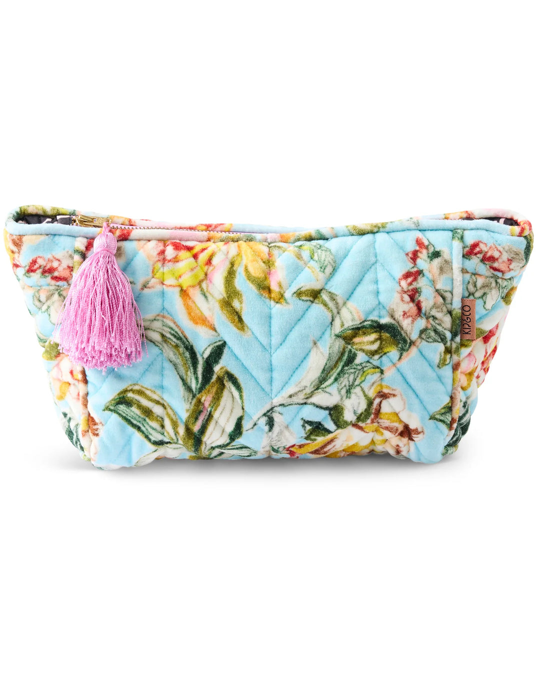 Kip & Co Somerset Blue Velvet Toiletry Bag