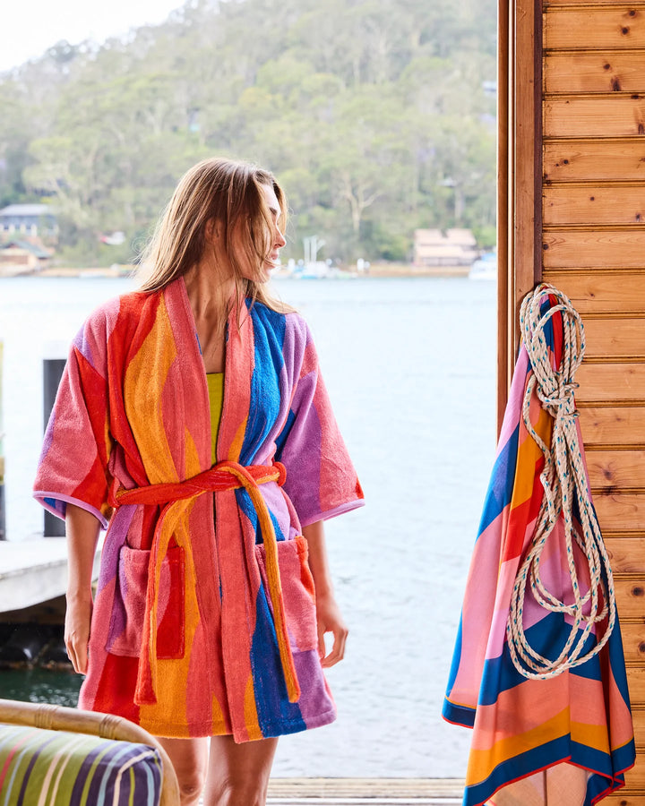Kip & Co Surfs Up Terry Mini Robe
