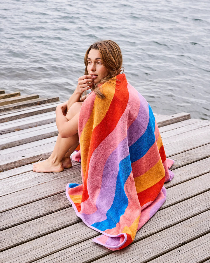 Kip & Co Surfs Up Terry Beach Towel