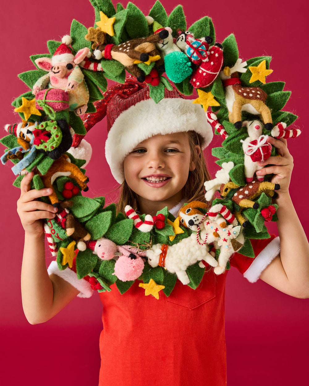 Kip & Co Felted Wool Christmas Wreath