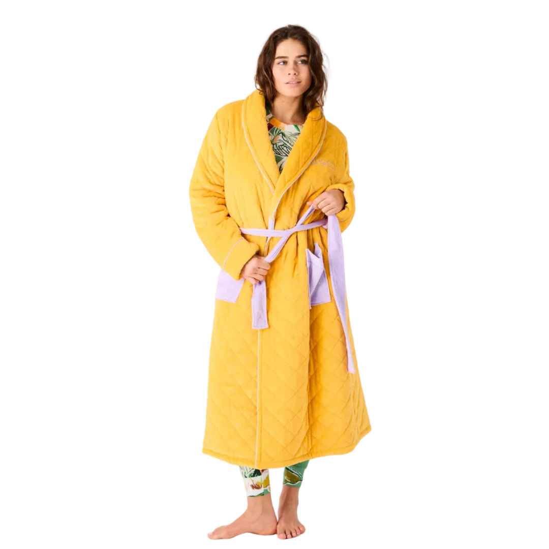 Kip & Co Lavender Honey Quilted Velvet Robe