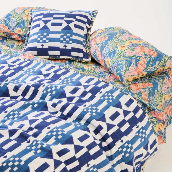 Kip & Co x Anna Spiro Gladiolus Organic Cotton Fitted Sheet