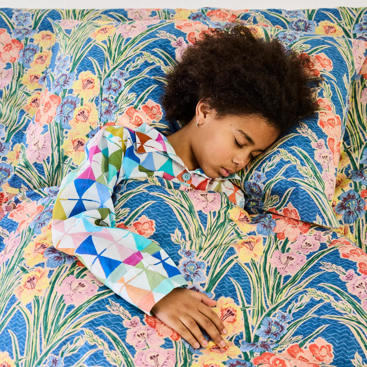 Kip & Co x Anna Spiro Gladiolus Organic Cotton Fitted Sheet
