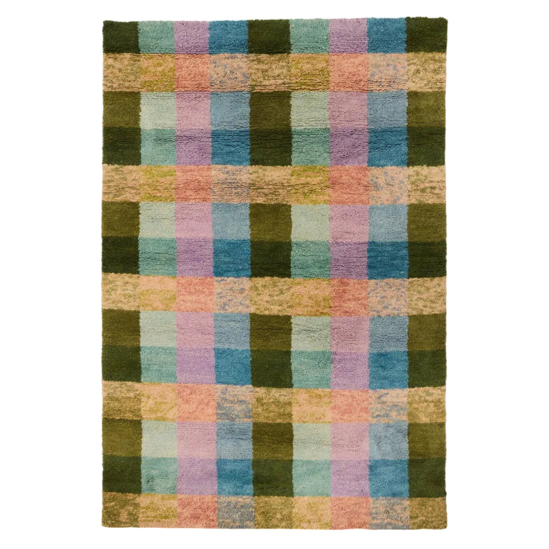 Kip & Co Sorbet Tartan Felted Wool Rug