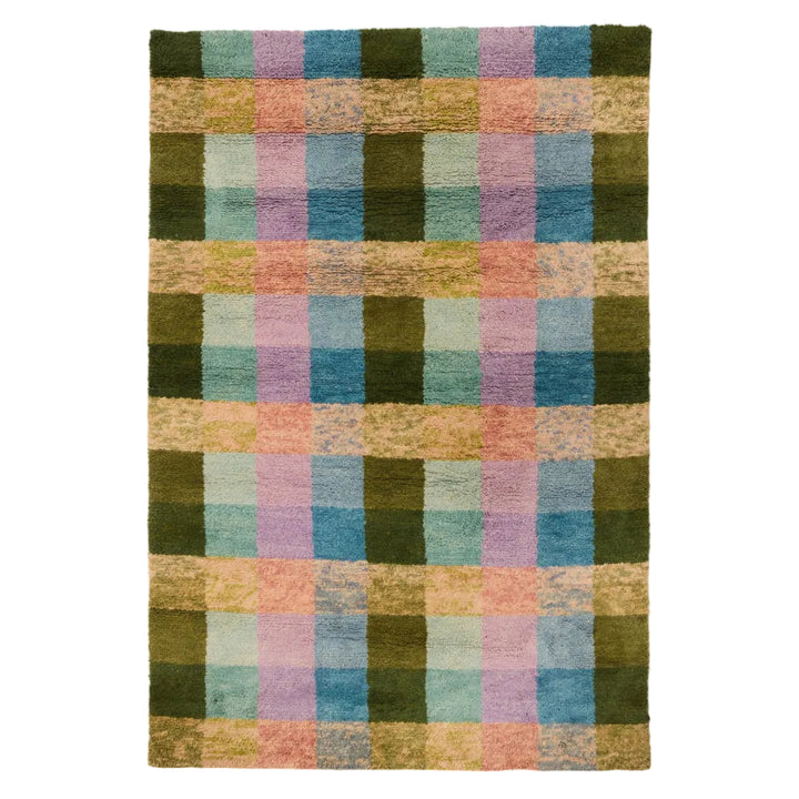 Kip & Co Sorbet Tartan Felted Wool Rug