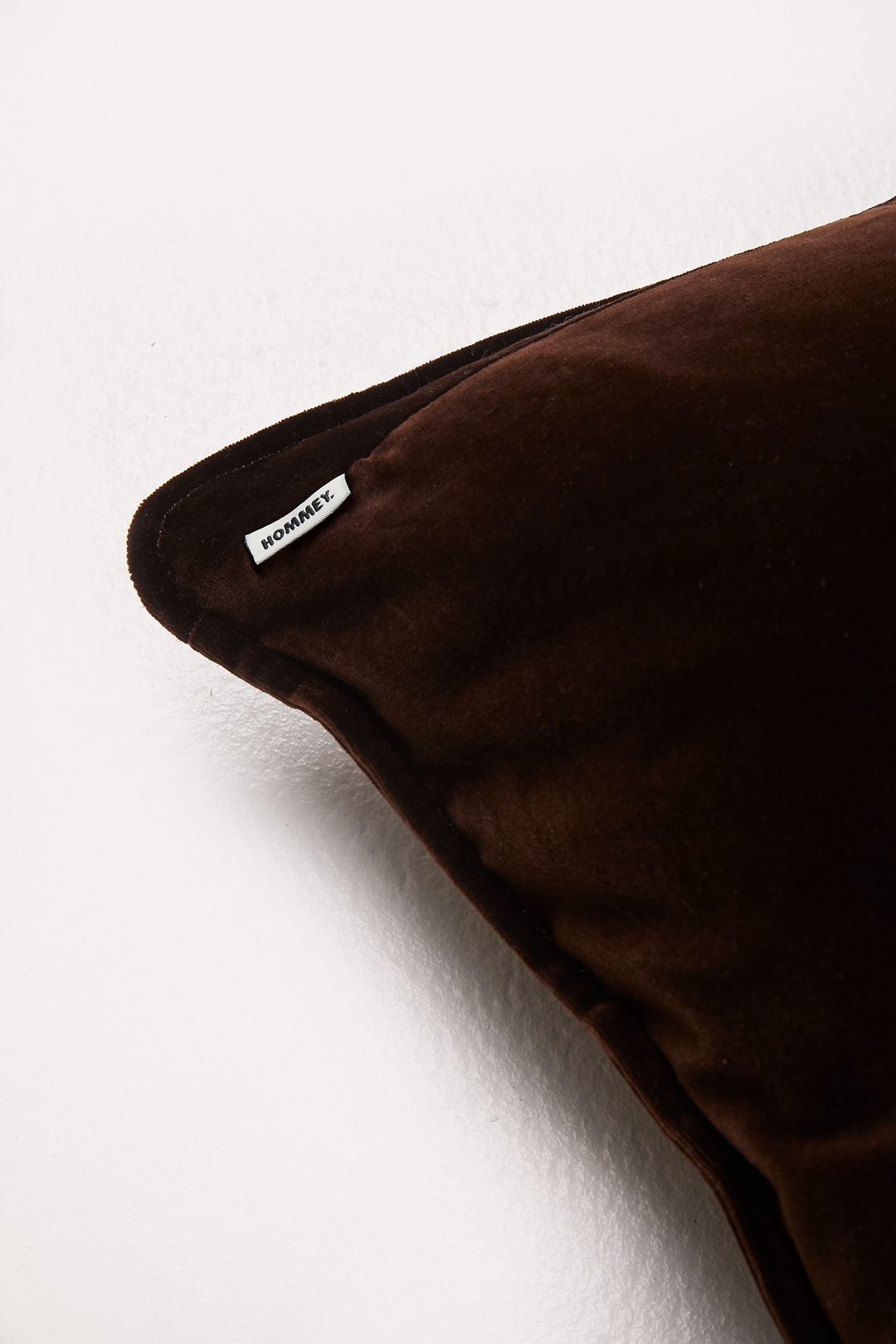 Hommey Velvet Cushion - Chocolate