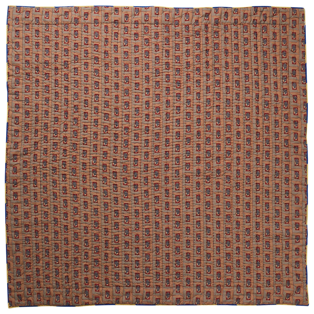Sage x Clare Clarice Patchwork Bedcover - Azure