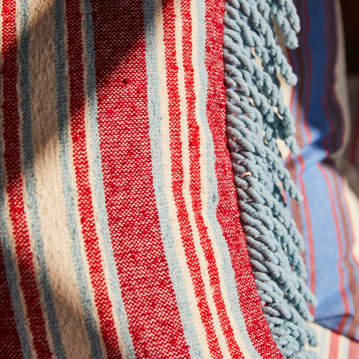 Sage x Clare Selene Woven Cushion - Crimson