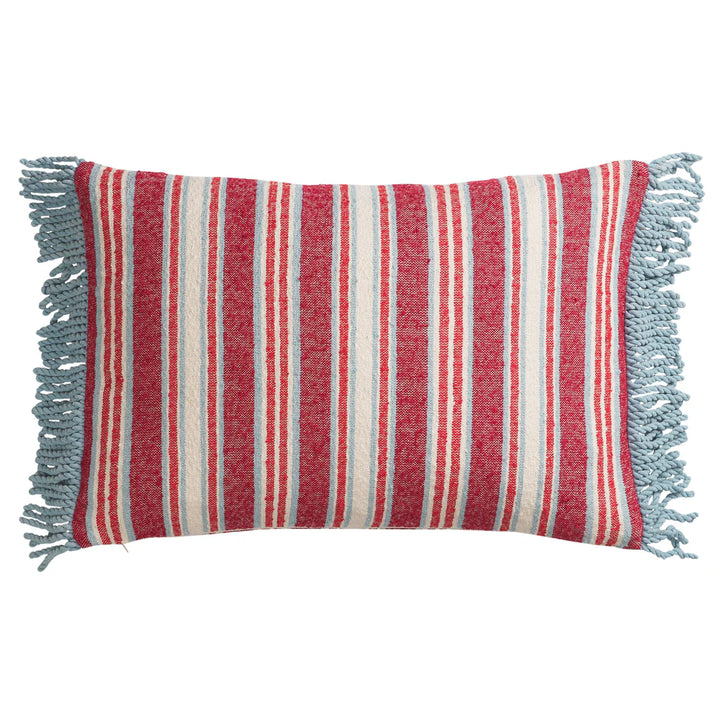 Sage x Clare Selene Woven Cushion - Crimson