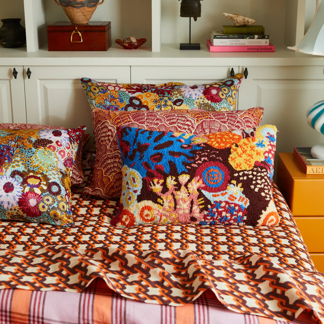 Sage x Clare Coralie Punch Needle Cushion