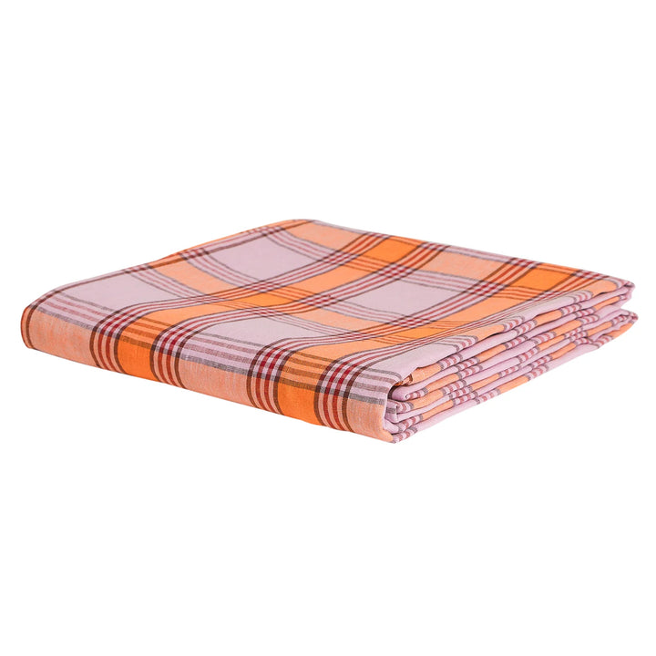 Sage x Clare Isla Linen Fitted Sheet - Vivid Coral