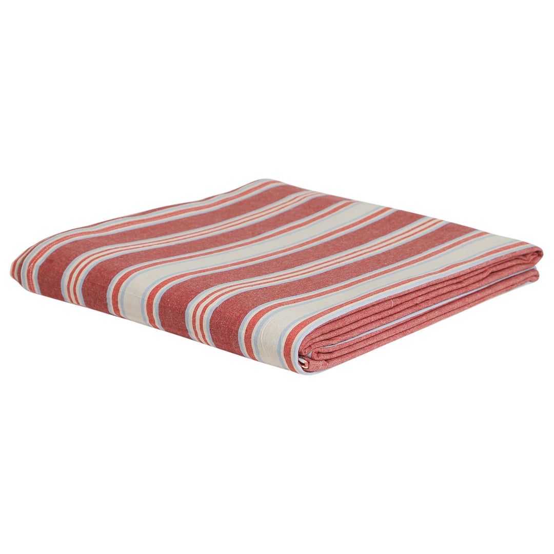 Sage x Clare Selene Cotton Fitted Sheet - Crimson
