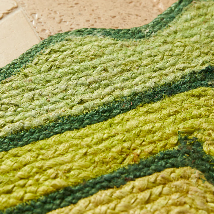 Sage x Clare Melvie Jute Runner - Key Lime