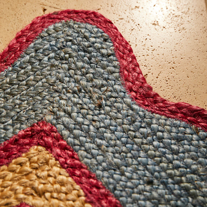 Sage x Clare Melvie Jute Mat - Cerulean