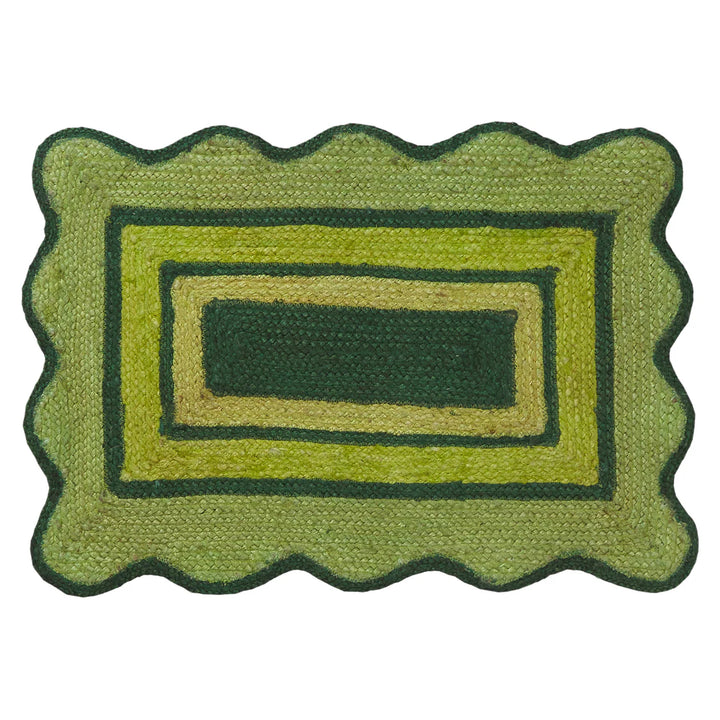 Sage x Clare Melvie Jute Mat - Key Lime FLOORSTOCK