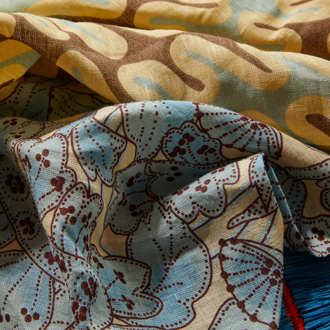 Sage x Clare Lucia Napkin Set - Cerulean