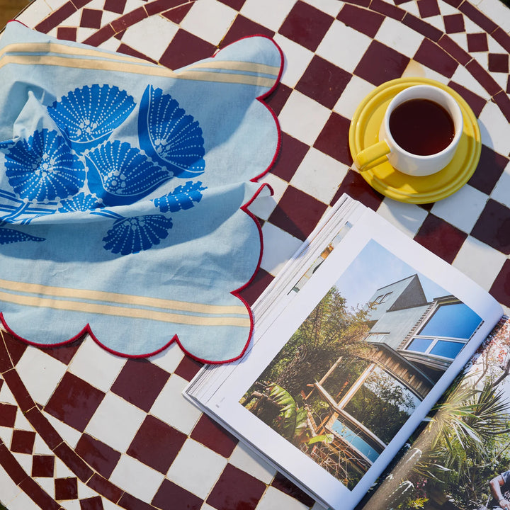 Sage x Clare Elena Napkin Set - Cerulean