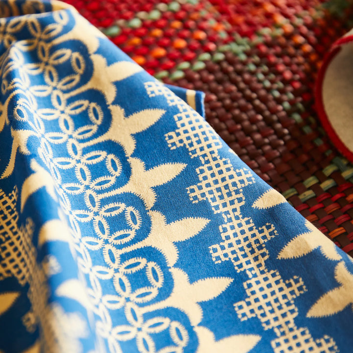 Sage x Clare Elena Napkin Set - Cerulean