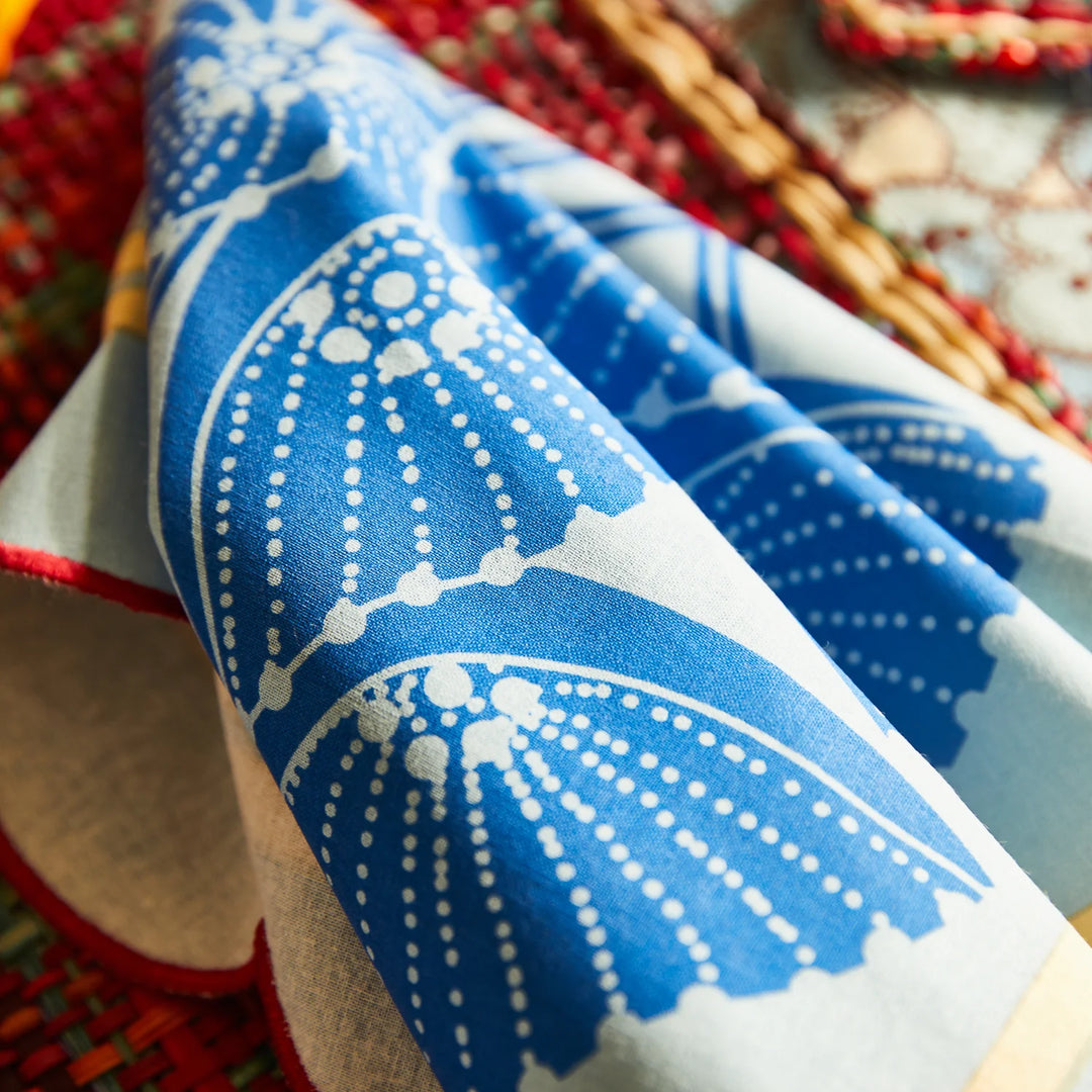 Sage x Clare Elena Napkin Set - Cerulean