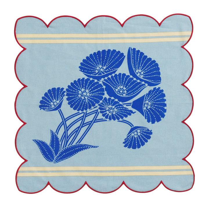 Sage x Clare Elena Napkin Set - Cerulean