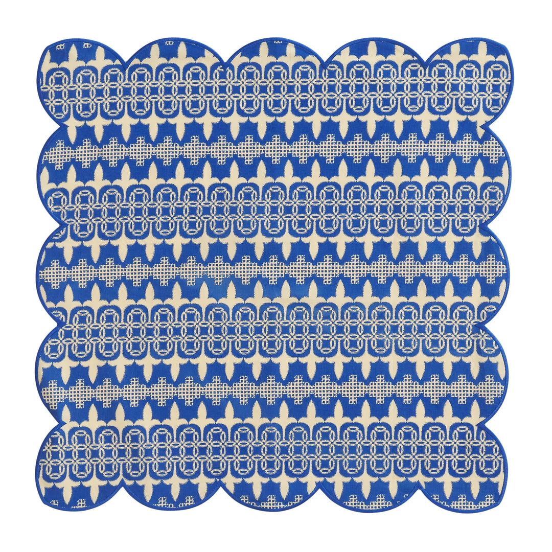 Sage x Clare Elena Napkin Set - Cerulean