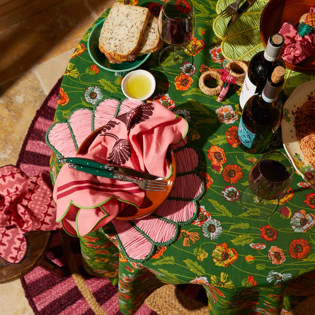 Sage x Clare Elena Napkin Set - Hibiscus