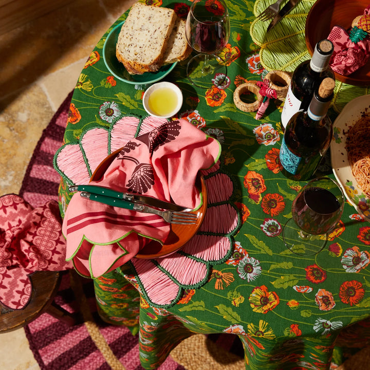 Sage x Clare Elena Napkin Set - Hibiscus