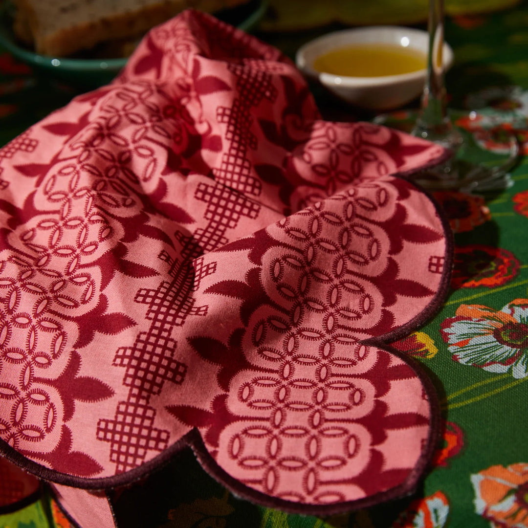 Sage x Clare Elena Napkin Set - Hibiscus