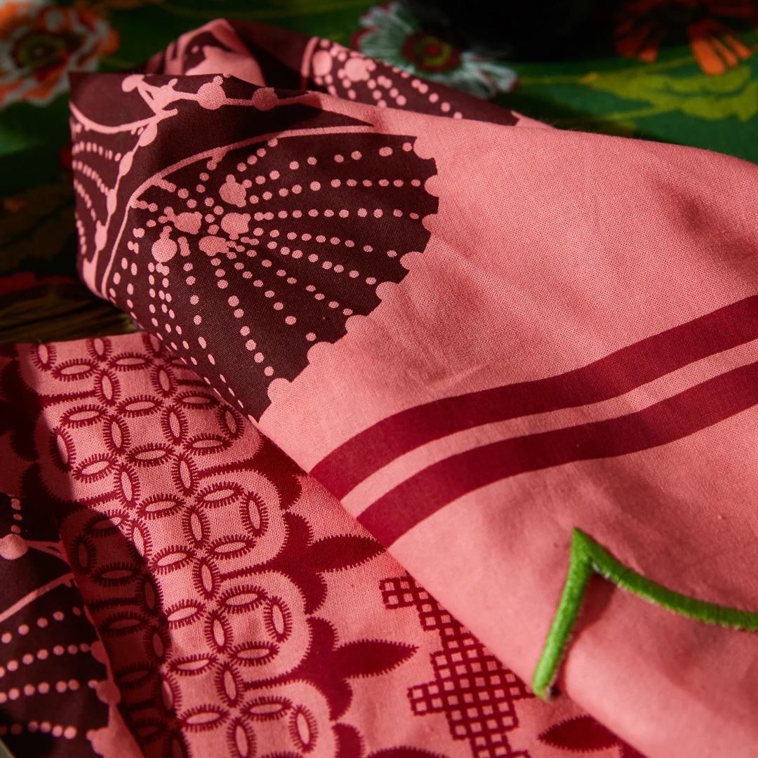 Sage x Clare Elena Napkin Set - Hibiscus