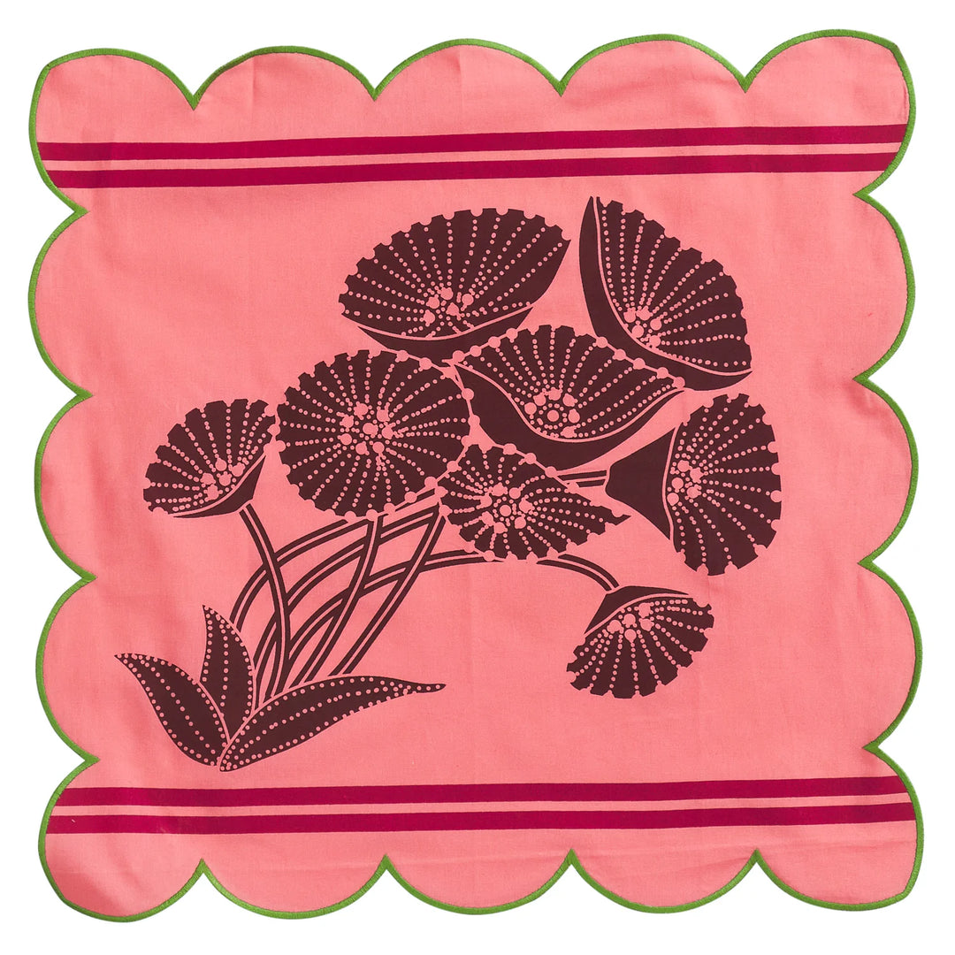 Sage x Clare Elena Napkin Set - Hibiscus