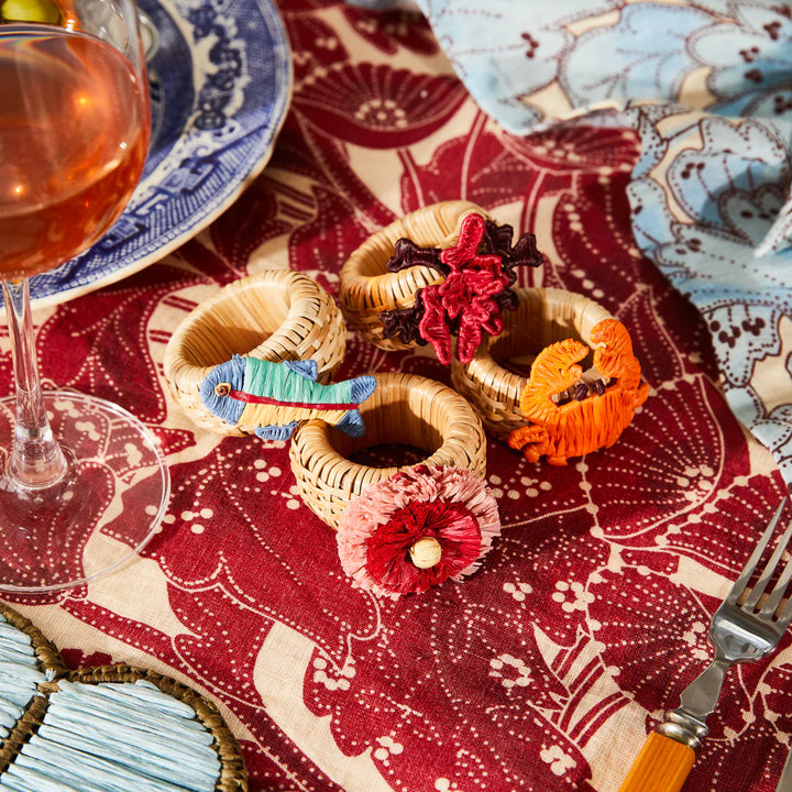 Sage x Clare Aria Napkin Ring Set - Flame