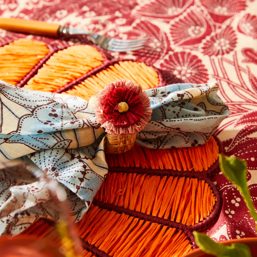 Sage x Clare Aria Napkin Ring Set - Flame