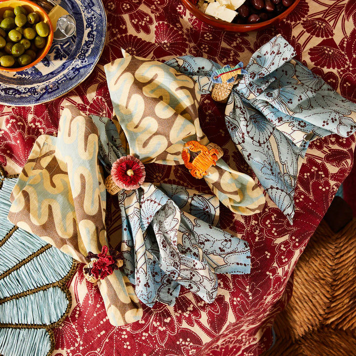 Sage x Clare Aria Napkin Ring Set - Flame