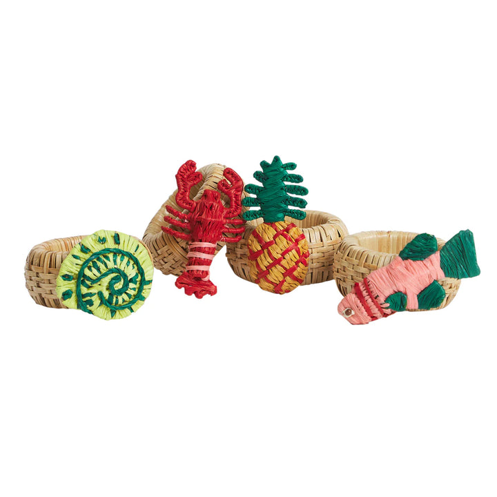 Sage x Clare Aria Napkin Ring Set - Dune
