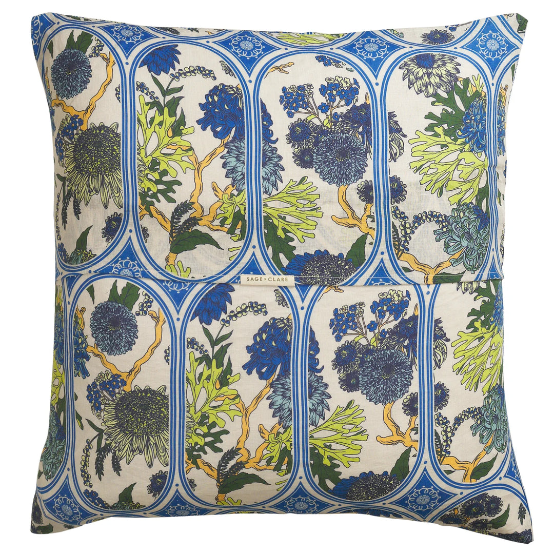 Sage x Clare Naia Linen Euro Pillowcase Set - Pearl