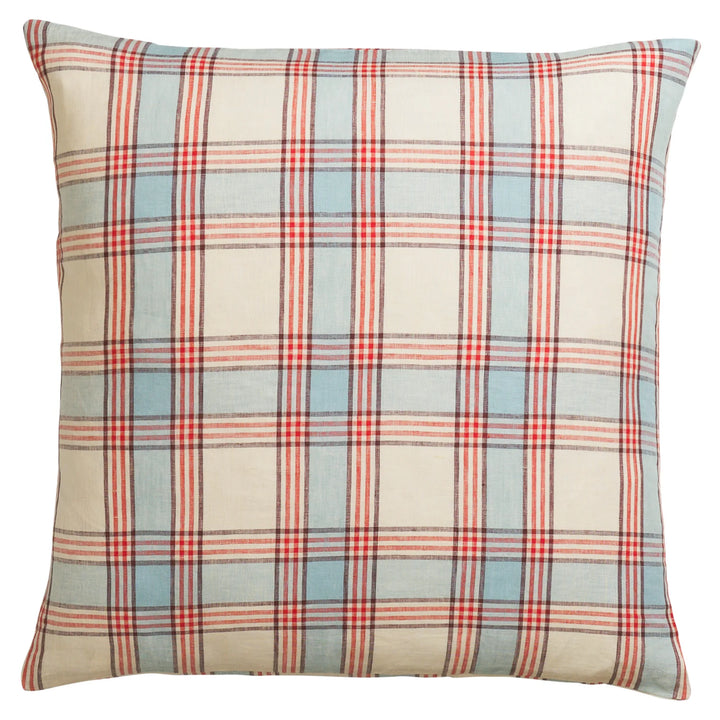Sage x Clare Isla Linen Euro Pillowcase Set - Cerulean