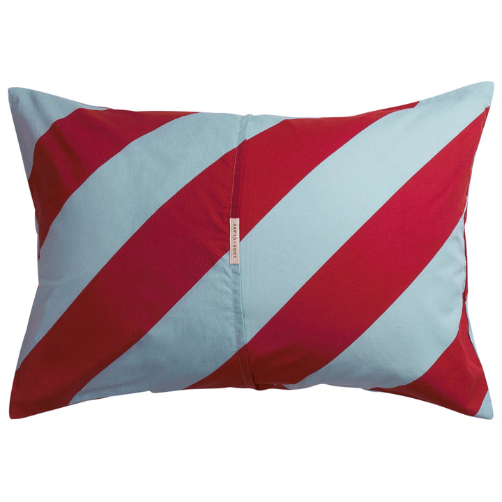 Sage x Clare Clarice Cotton Pillowcase Set - Crimson