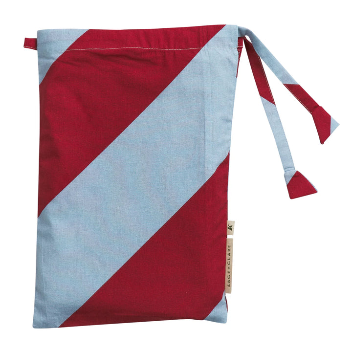 Sage x Clare Clarice Cotton Pillowcase Set - Crimson