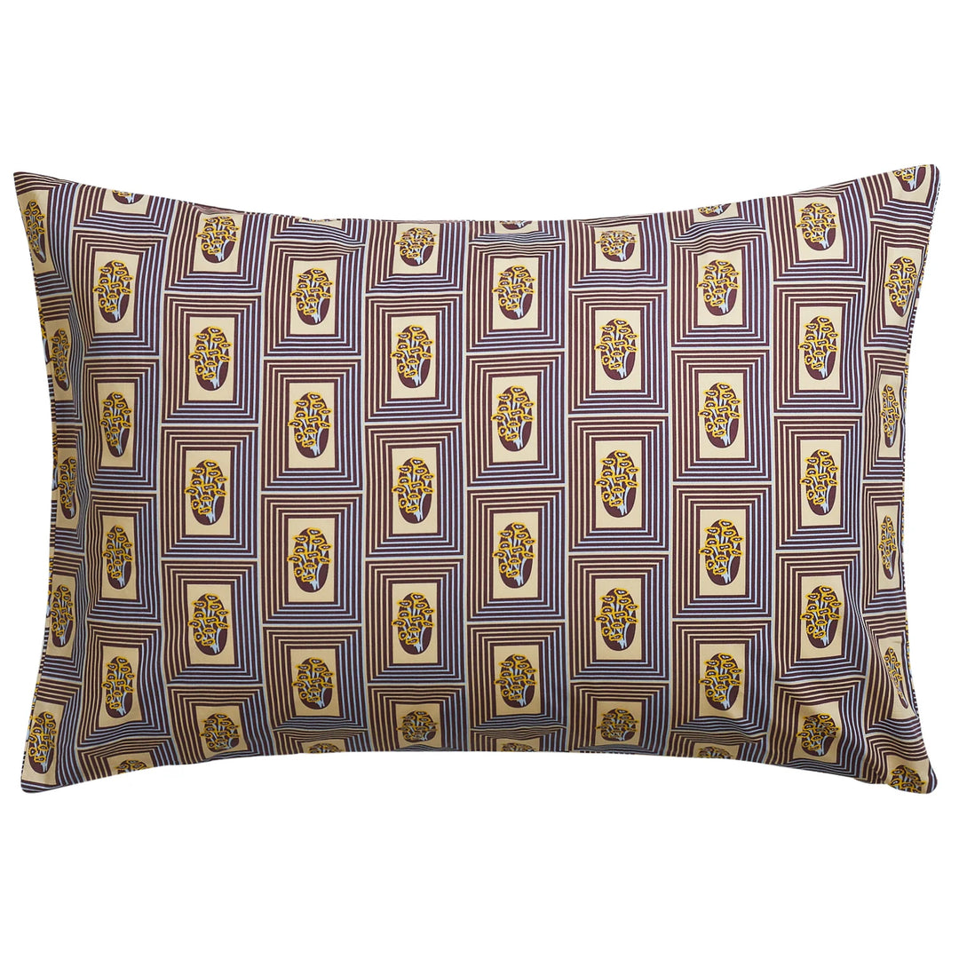 Sage x Clare Antonella Cotton Pillowcase Set - Garnet