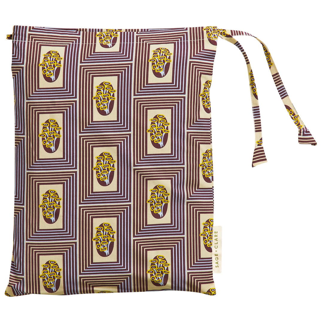 Sage x Clare Antonella Cotton Pillowcase Set - Garnet