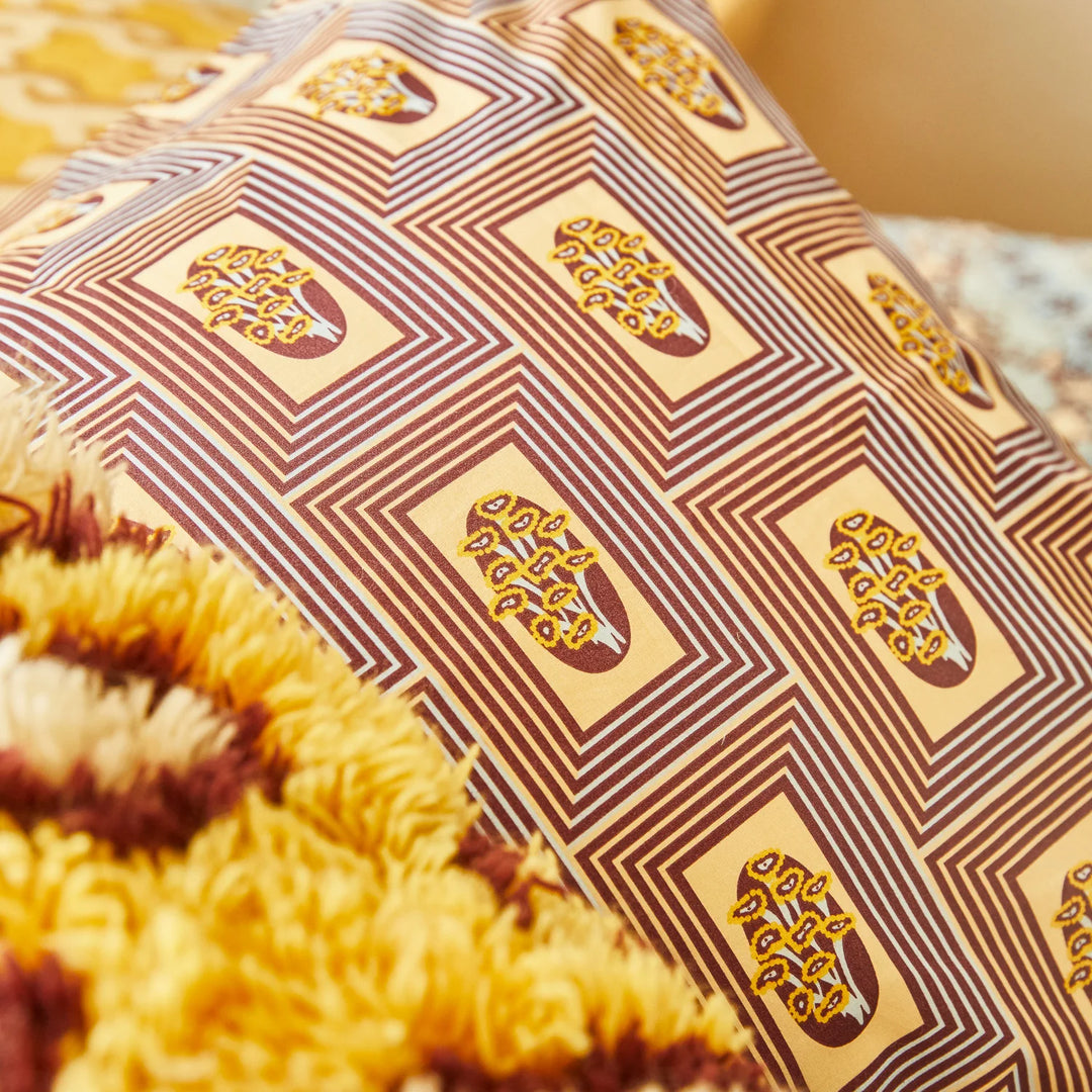 Sage x Clare Antonella Cotton Pillowcase Set - Garnet