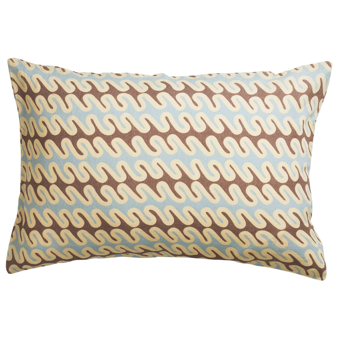 Sage x Clare Marzia Linen Pillowcase Set - Cerulean