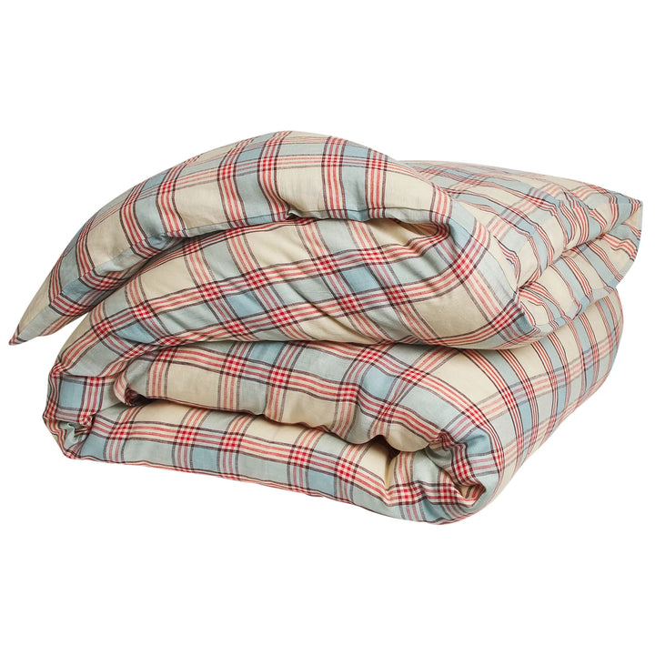Sage x Clare Isla Linen Quilt Cover - Cerulean